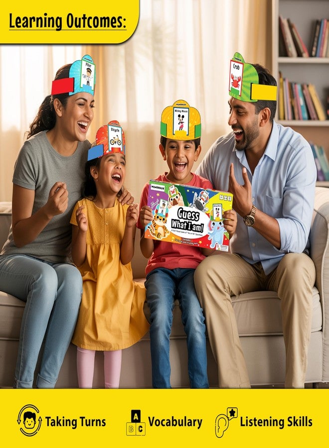 WONDRBOX Guess What I am !, Charades Card Game for Perfect for Boys, Girls, Kids, Educational Games, Board Games,Family Games, Gifts for Ages 3,4,5,6,7 and 8 - Image 3
